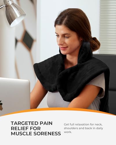 CooCoCo 24"x33" Heating Pad for Back Pain Relief, HSA Approved - size: 24" X 33" (Black)