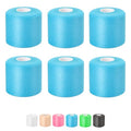 Pre Wrap Athletic Tape 6 Pack, 2.4 Inch x 22 Yards Foam Underwrap, Blue - color: Blue