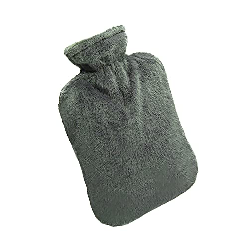 BICAREE Hot Water Bottle with Cover, 2L PVC Hot Water Bag for Neck, Shoulder Pain and Hand Feet Warmer, Menstrual Cramps, Hot Compress and Cold Therapy(Green) - style: Green