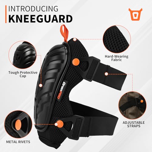 GRENPRO Heavy Duty Work Knee Pads, Quick Release Buckle for Construction - color: Upgraded Black