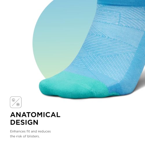 Feetures Elite Max Cushion No Show Tab Ankle Sock - color: Arctic Blue (1 Pair), size: Small