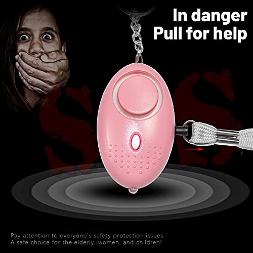 Emergency Personal Alarm, 3 Pack 140DB Person Siren with LED Lights, Personal Panic Alarm for Men, Women, Children, Elderly Emergency Security, Self Defense Electronic Device