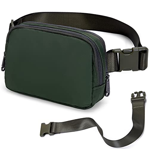AROME Mini Belt Bag for Women Men Fashion Waist Packs Fanny Pack - color: Army Green