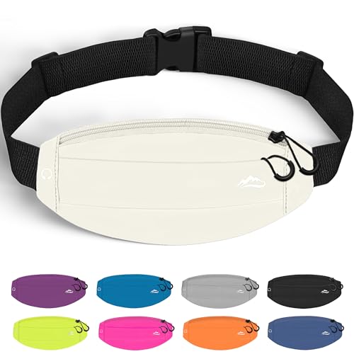 Running Fanny Pack Whole Bag Reflective, Running belt for Women &Men,Sweatproof Phone Holder Workout, Running Waist Pack (white) - color: white