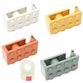 4 Pack Mini Desktop Tape Dispenser with 2 Rolls Tape, Cute 4 Color Tape Dispenser Kids for Gift Wrapping Tape Cutter for Office Home School and Crafts