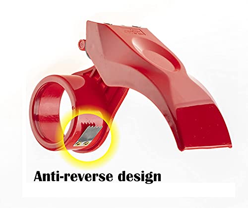 Easy-Mount 2 Inch Tape Gun Dispenser Packing Packaging Sealing Cutter Orange Handheld Warehouse Tools
