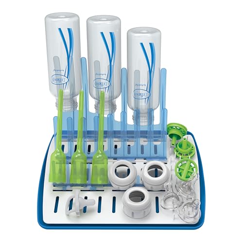 Dr. Brown's Folding Baby Bottle Drying Rack, Blue/White - color: Folding Drying Rack (Pack of 1)