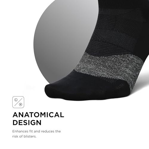 Feetures Elite Light Cushion Quarter Sock - color: New Black (1 Pair ), size: Small