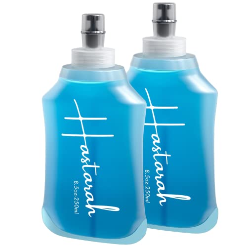 Flexible Running Bottle - Two Pack: 8.5oz, Foldable, BPA/PVC Free, Perfect for Hydration Pack, Running Vest - Ideal for Jogging, Hiking & Travel - size: 8.5oz-Two Pack