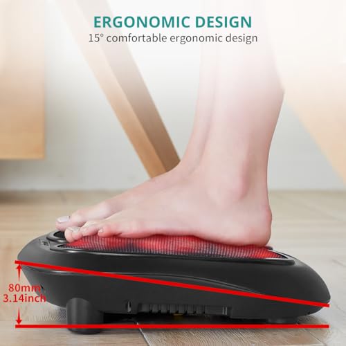 Nekteck Foot Massager with Heat, HSA Eligible FSA Massage Tools Gifts - color: Black