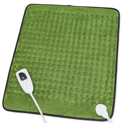 Heating Pad,Electric Heating Pad,Heating Pad for Back (GreenBlack, 24"x20") - color: Greenblack, size: 24x20 Inch