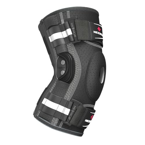NEENCA Professional Knee Brace, Hinged Knee Support for Women & Men Relief - size: Small