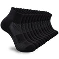 Ankle Socks Women White Black, 6/12 Pairs Running Quarter Socks - color: Black, size: 5-8