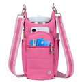 Telena Water Bottle Holder with Strap RFID Crossbody Bags for Women - color: Rose Red
