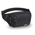 CXWMZY Fanny Packs For Women & Men Waist Pack Hip Bum Bag with Multi-Pockets Large Capacity Waterproof Casual Bum Bag for Disney Traveling Casual Cycling Running Hiking - color: Black