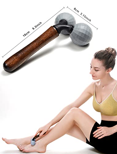 Relax Massage Roller - Body Massage Tools Myofascial Trigger Points Reduce Muscle Soreness Tightness Leg Cramps for Circulation, Stress, Arthritis and Hand Pain Relief & Recovery (Grey) - color: Grey