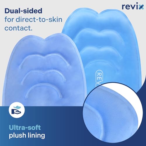 REVIX Ankle Ice Pack Wrap – Reusable Gel Cold Compression for Foot Discomfort, 20‘’ XXXL Knee Ice Pack Wrap Around Entire Knee