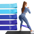 Resistance Bands for Working Out, 5 Levels Exercise Bands Set - color: Blue