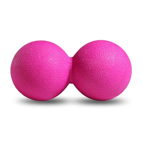 GOGO Peanut Massage Ball Double Lacrosse Fascia Balls - color: Hot Pink