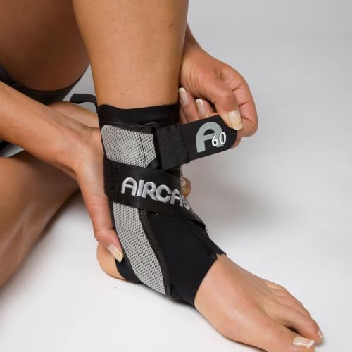 AIRCAST A60 Ankle Support - color: Black (Left Foot), size: Small