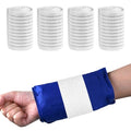 4-Pack Ice Pack Straps,35.5"x3"Elastic Ice Pack Wrap Holder with Hook&Loop - color: White
