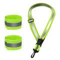 Reflective Sash for Walking at Night High Visibility Nylon with 2 Pcs Reflective Armbands