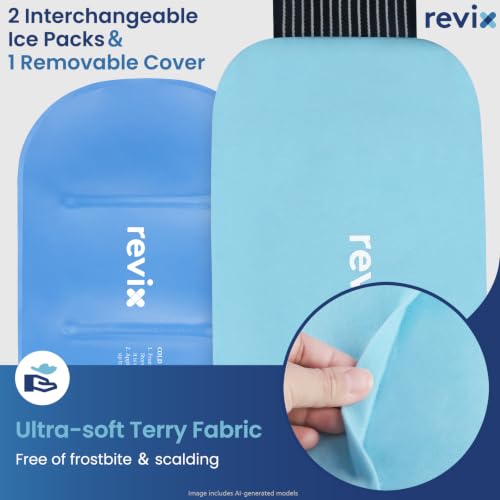 REVIX Extra Large Gel Ice Packs Reusable, 2 Packs Cold Compress - color: Blue, size: Extra Large 14 x 7 Inch