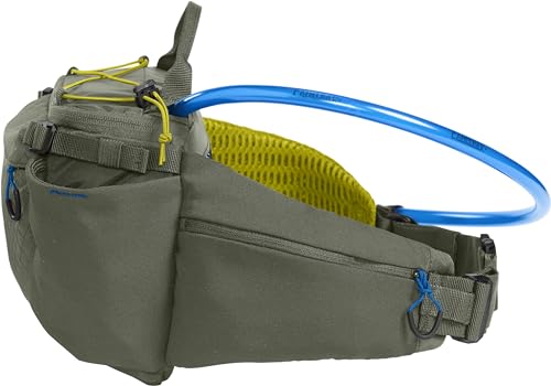 CamelBak M.U.L.E. 5 Hydration Waist Pack with 50oz Lumbar Reservoir, Stable Carry and Smart Storage for Mountain Bike and Gravel Riding, Dusty Olive 2.0