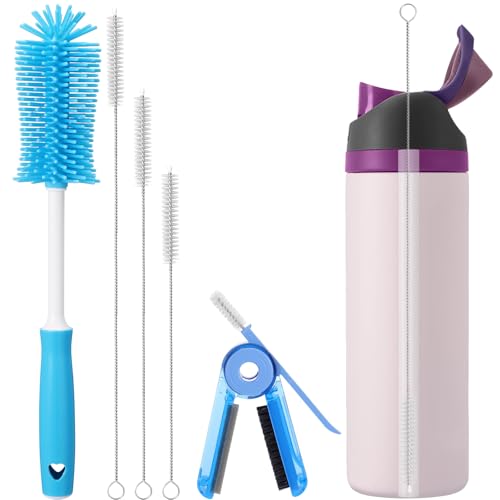 Palksky Water Bottle Cleaning Brush Kit, Brush & Straw Cleaner for Owala - size: 5 Pack