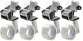 Mr. Pen- Heavy Duty Packing Tape Dispenser Gun, 2 Inch (Pack of 2) - color: Black, size: 4 Pack