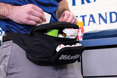 MUELLER Sports Medicine Athletic Trainer Fanny Pack for Men and Women, Athletic Training Kit Bag Only, Medical Supply Bag for Sports Teams, Hip Medical Pack, Water-Resistant, Black, One Size