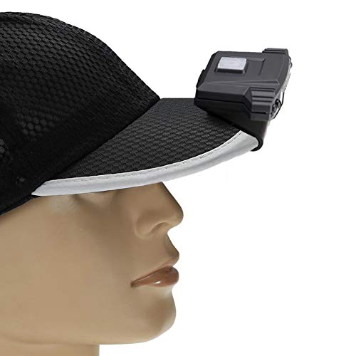 LED Rechargeable Clip-On Hat Light,COB Hands-Free Cap Torch Headlamp with White Light,Green Light and Motion Sensor for Outdoor Activities Such as Camping, Hiking, Fishing, Cycling,Hunting