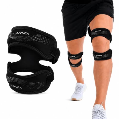 1Pack Gray Dual Patella Knee Strap, Knee Pain Relief Support - color: Gray