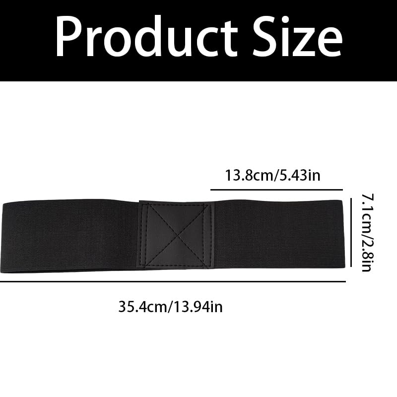 2 Pack Golf Swing Arm Band Golf Training Aid Golf Wrist Training Aid for Golfers Beginners (Black & Blue)