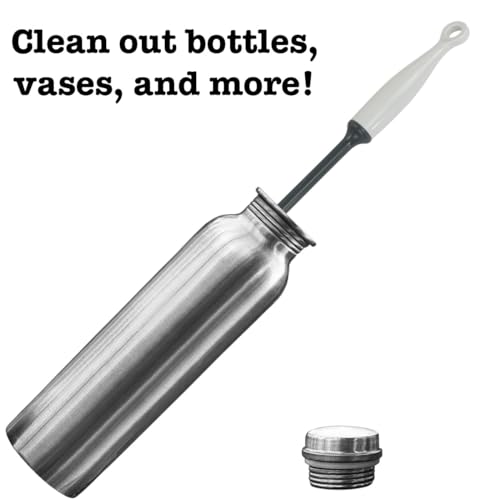 Iconikal 2-Pack Silicone Bottle Brush 12" Gray Flexible Non-Scratch Cleaner