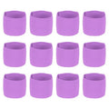 Soccer Captain Armband Elastic Wrist Arm Bands Adjustable Player Team Leader Anti-Slip Badge Sports Accessories - color: Light Purple