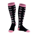 COUVER Unisex Graduated Athletic Compression Socks - color: Dog Paws Print, size: Small-Medium