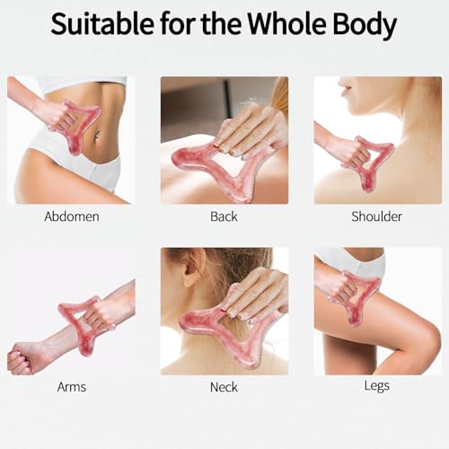Body Gua Sha Tool Large Gua Sha Body Tool Cellulite Massage Tool (PINK) - color: Rose Pink