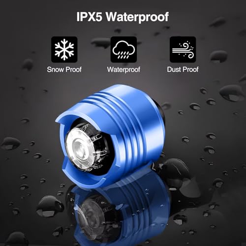 Rechargeable Clog Lights 2PCS, LED Shoe Clip Flashlight with 3 Modes, Waterproof Shoe Charm Accessories for Walking, Running, Camping – Adults & Kids (6 Colors) - color: Blue