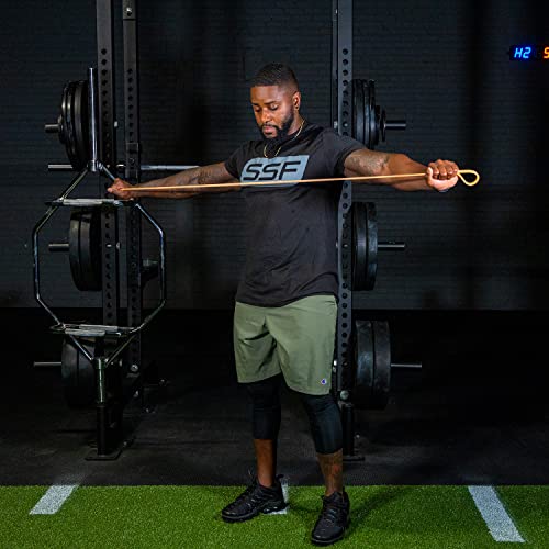 Serious Steel Fitness 32" Resistance Training Bands (Portable Exercise Band System Training Bands- Great for Individuals Under 5'10") - color: #0 Orange (2-15 lbs.)