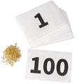 XTACER Race Bibs Safety Pins for Marathon Sports - color: #02 [5.5"x8.2"] Numbers 001-100