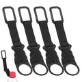 4 Pack Bottle Buckle Clip, Portable Water Bottle Ring Holder Heavy Duty Bottles Keychain for Outdoor Camping Hiking Traveling
