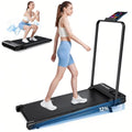 ANCHEER Walking Pad with Incline - Under Desk Treadmill with Handle Bar - color: Dark Black