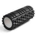 Foam Roller - Deep Tissue Medium Density Muscle Massager with Myofascial Trigger Point Release, Back Massage Roller for Soreness and Mobility 13 x 5.5 Inch, with eBook - color: Black