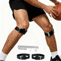 Silicone Patellar Tendon Support Strap 2 Pcs, Adjustable Non-Slip Patella Band Stabilizer Knee Brace for Jumpers Knee, Knee Pain Relief, fitness, Basketball, Running, Hiking, Soccer(Black) - color: Black