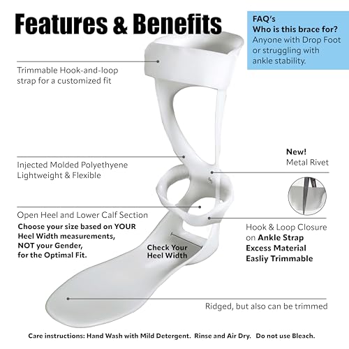 Brace On AFO Swedish Drop Foot Stabilizer, Ankle Support, Men, Right - style: Men Right