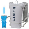 INOXTO Running Hydration Vest Backpack,Lightweight Insulated Pack with 1.5L Water Bladder Bag Daypack for Hiking Trail Running Cycling Race Marathon for Women Men - color: gray dark blue