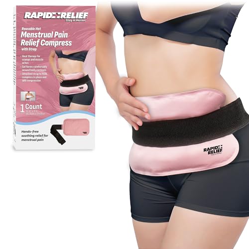 Microwavable Heating Pad for Period Cramps, Portable Menstrual Pain Relief