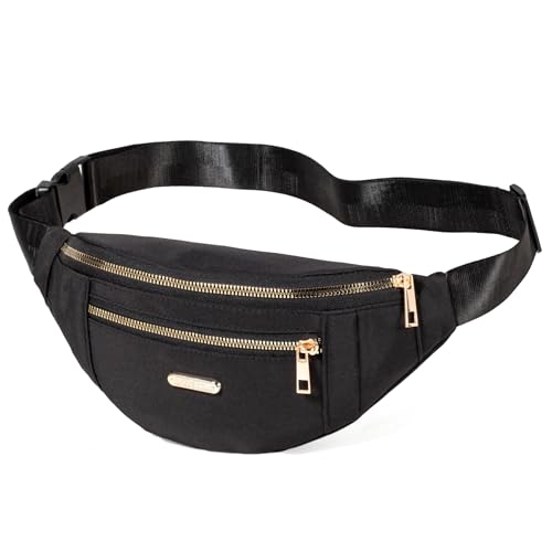 Fanny Pack Waist Pack for Women, Cross Body Bag Jogging Pouch Belt Bag for Outdoors Traveling Hiking - Black - color: Z Black