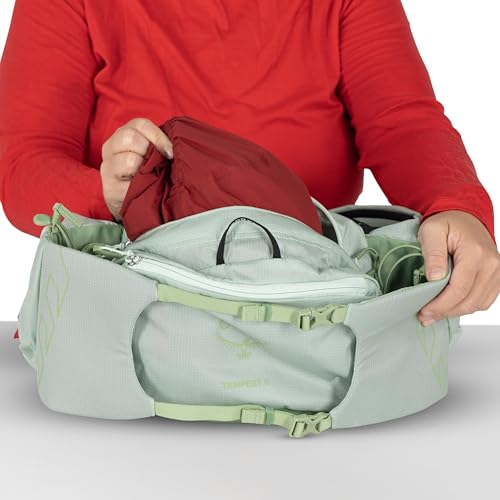 Osprey Tempest 6L Women's Lumbar Hiking Waist Pack - Fanny Pack with Water Bottle Holders - color: Black/Coal Grey, style: 6l (Extended Fit)
